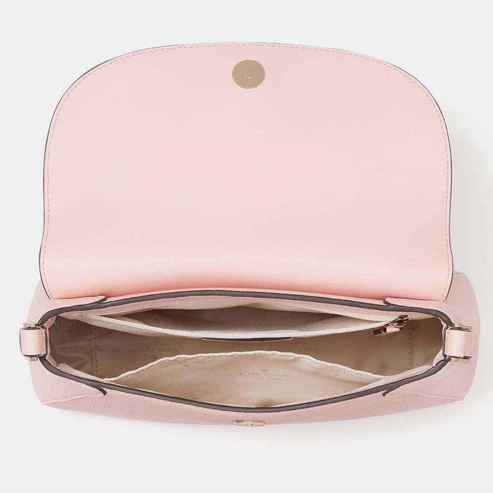 Kate Spade Monica Leather Crossbody Purse-Tea Rose NWT - Picture 3 of 5